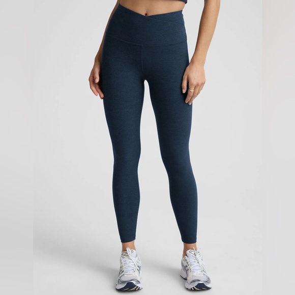 Beyond Yoga Pants - Beyond Yoga Women’s Spacedye At Your Leisure High Waisted Midi Legging Size L